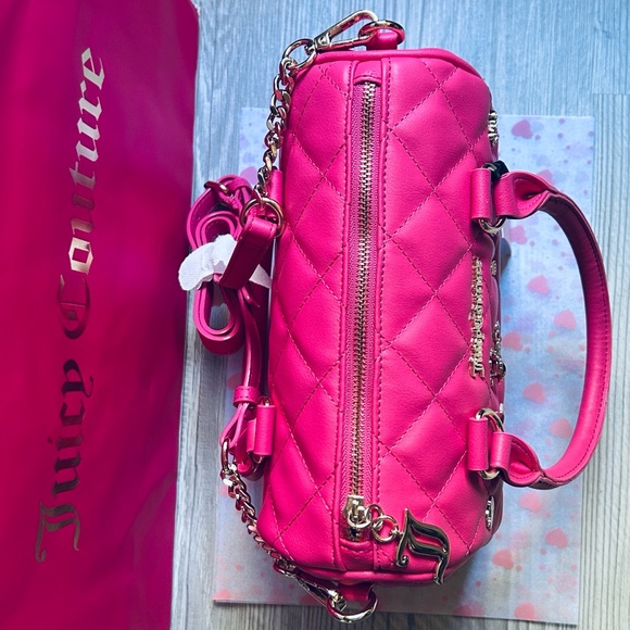 💋Juicy Couture Girls Only Satchel Handbag Hot Pink NWT - Picture 4 of 14